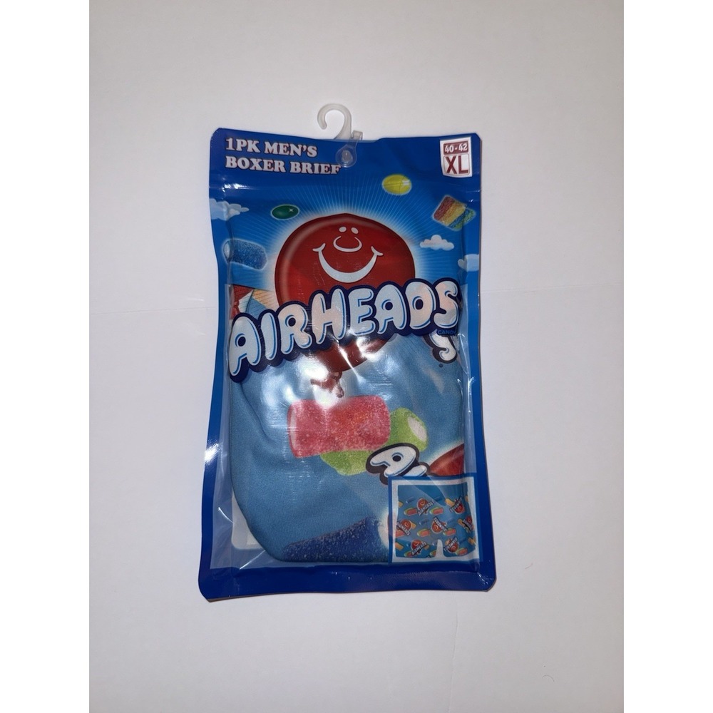 Airheads Men XL Boxer Briefs Candy Novelty Underwear Blue Funny Gift BDay NEW